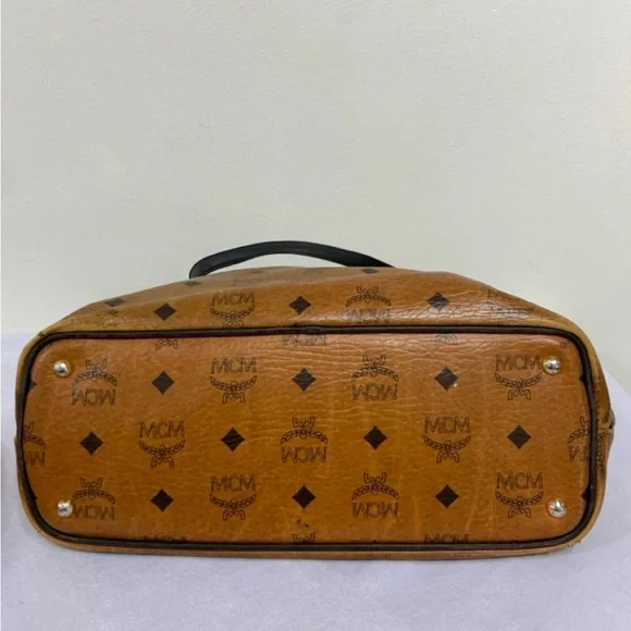 MCM Tan Leather Tote Bag - Picture 5 of 15